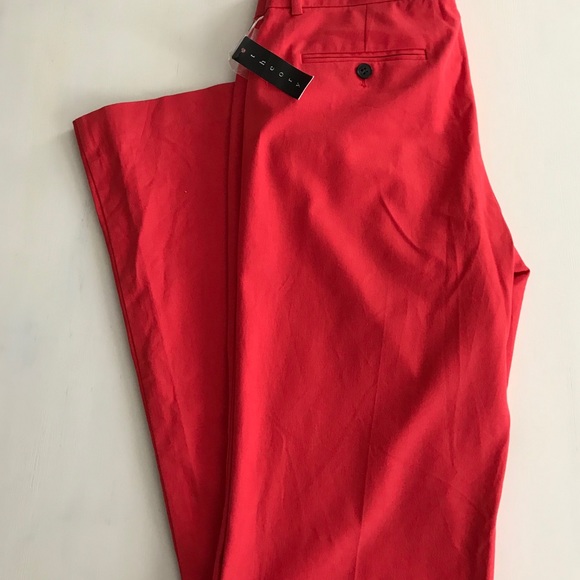 Theory Max C BiStretch Primary Red Pants Size 10 - Picture 7 of 7